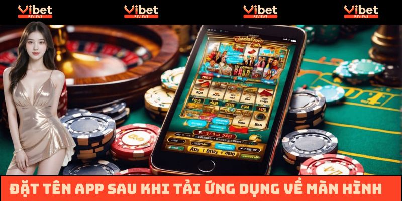 Đặt tên ứng dụng Vibet sau khi tải app trên iOS