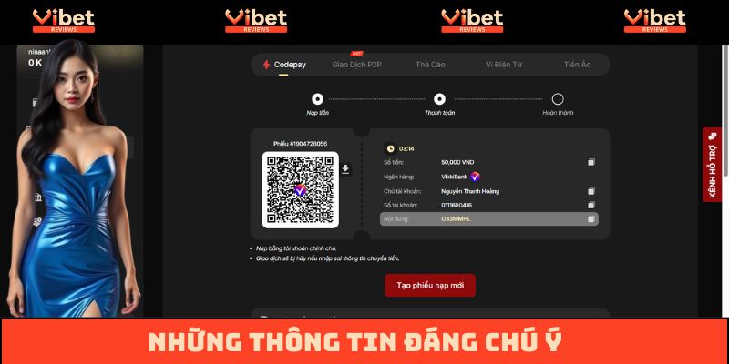 Một số thông tin giao dịch đáng chú ý tại Vibet