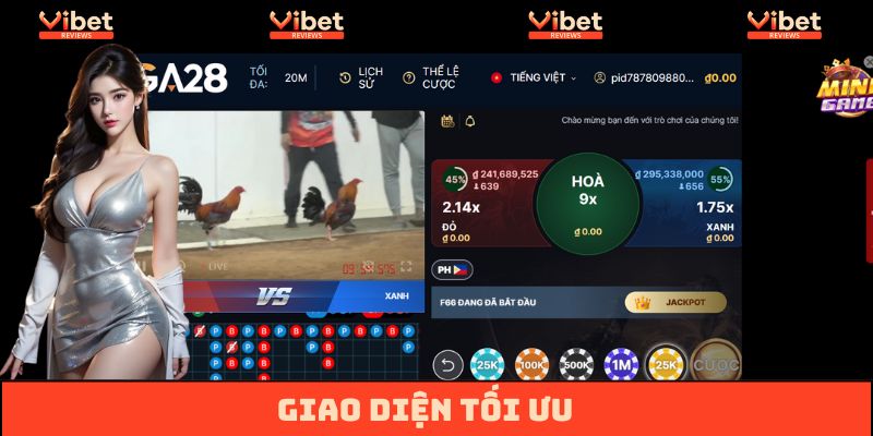 Giao diện tối ưu, đẹp mắt